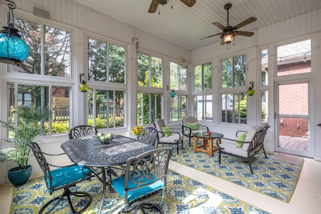 835 Banner Dr, Murfreesboro, TN 37129 - sunroom / solarium featuring a ceiling fan and healthy amount of natural light