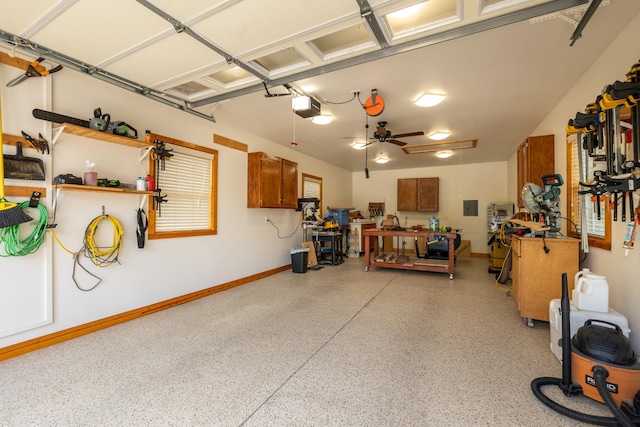 835 Banner Dr, Murfreesboro, TN 37129 - garage with a workshop area and electric panel