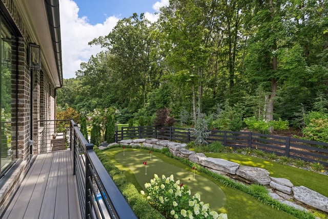 8524 Heirloom Blvd, College Grove, TN 37046 - balcony featuring an area to practice putting