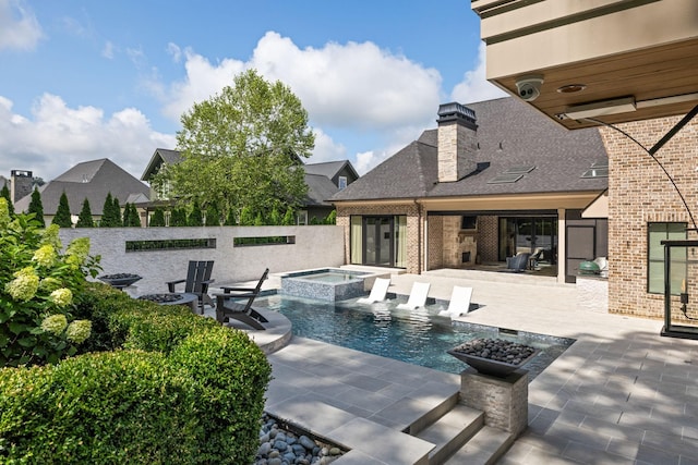 8524 Heirloom Blvd, College Grove, TN 37046 - view of pool with a patio area and a pool with connected hot tub