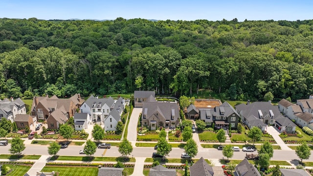 8524 Heirloom Blvd, College Grove, TN 37046 - aerial view of residential area featuring a heavily wooded area