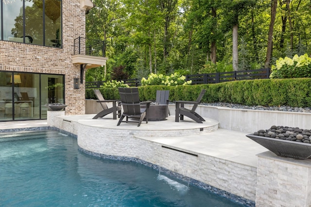 8524 Heirloom Blvd, College Grove, TN 37046 - outdoor pool featuring a patio