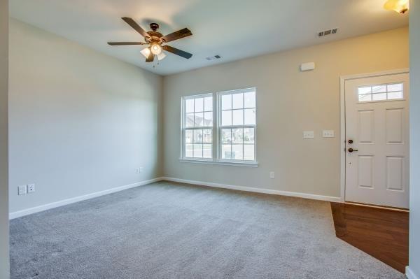 107 Clavie Crew Ln, Spring Hill, TN 37174 - carpeted entrance foyer with plenty of natural light and ceiling fan