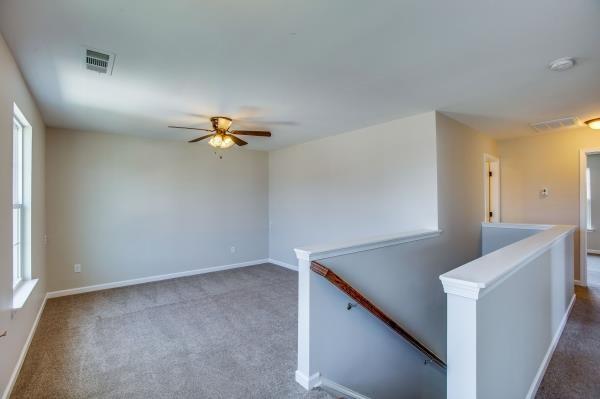 107 Clavie Crew Ln, Spring Hill, TN 37174 - spare room with carpet and ceiling fan