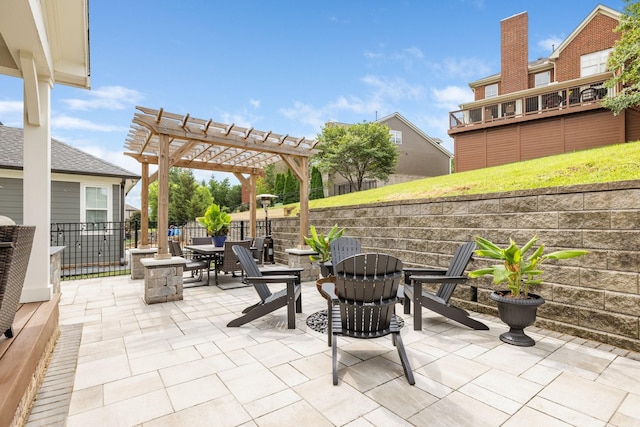 212 Rich Cir, Franklin, TN 37064 - view of patio / terrace with a pergola and outdoor dining area