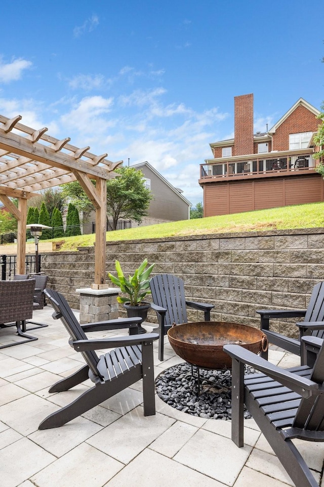212 Rich Cir, Franklin, TN 37064 - view of patio / terrace featuring a pergola