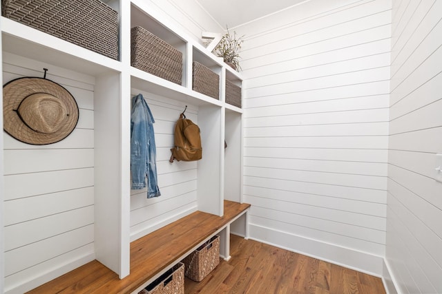 212 Rich Cir, Franklin, TN 37064 - mudroom with wood finished floors and wooden walls