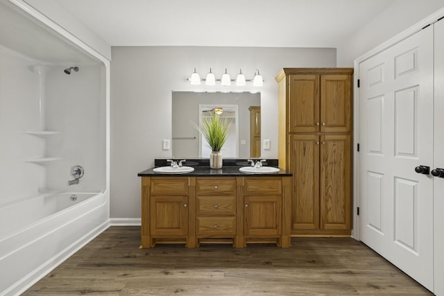 92 Defeated Creek Hwy, Carthage, TN 37030 - full bath with double vanity,  shower combination, and wood finished floors