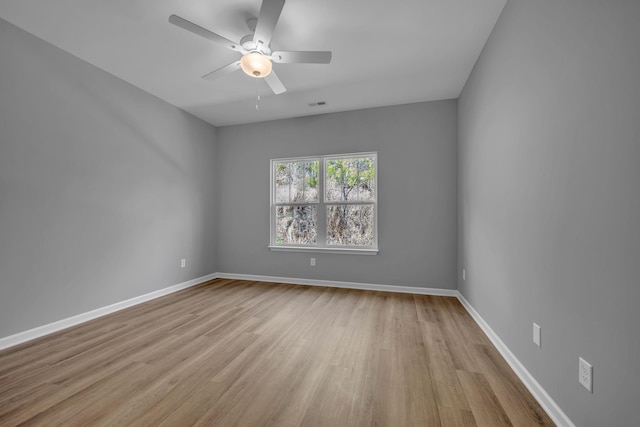 209 E Quail Hollow Way, Dickson, TN 37055 - spare room featuring light wood-type flooring and ceiling fan