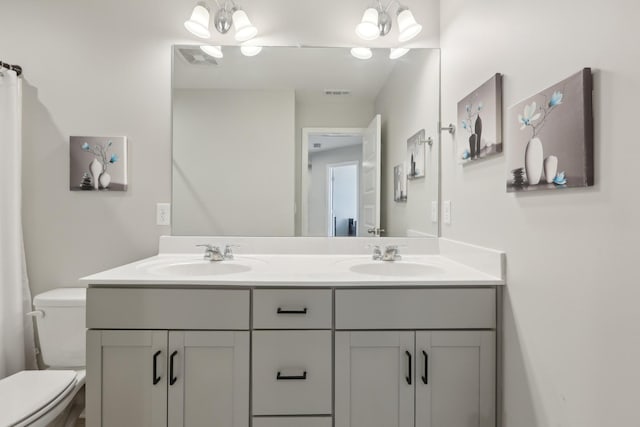 3225 Brookberry Ln, Murfreesboro, TN 37129 - full bath featuring double vanity and toilet