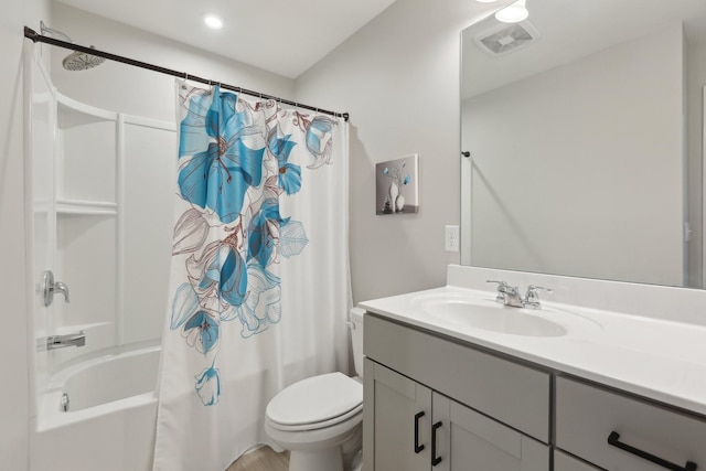 3225 Brookberry Ln, Murfreesboro, TN 37129 - full bathroom with vanity and shower / bath combo with shower curtain