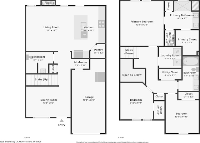 3225 Brookberry Ln, Murfreesboro, TN 37129 - view of property floor plan
