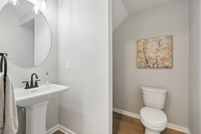 3225 Brookberry Ln, Murfreesboro, TN 37129 - half bathroom with toilet and wood finished floors
