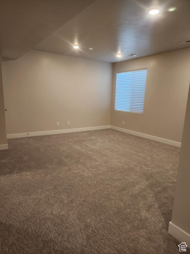 9786 N Aaron Ave E Unit 221, Eagle Mountain, UT 84005 - carpeted empty room with visible vents, baseboards, and recessed lighting