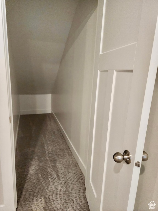 9786 N Aaron Ave E Unit 221, Eagle Mountain, UT 84005 - interior space with carpet floors, baseboards, and lofted ceiling