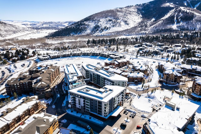 2417 W High Mountain Rd Unit 2109, Park City, UT 84098 - snowy aerial view with a mountain view