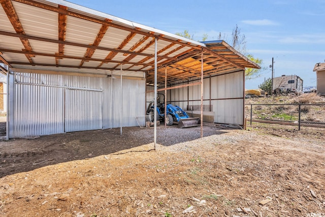 exterior space featuring an outdoor structure