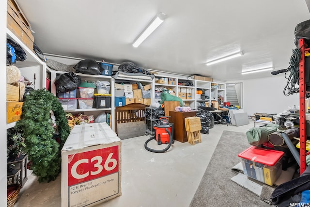 view of storage room