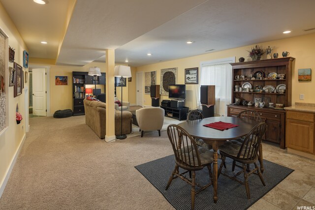 487 Kiva Dr, Moab, UT 84532 - dining space with light colored carpet
