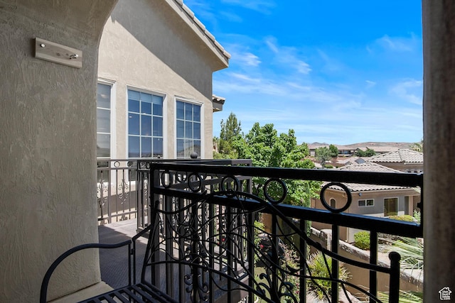 view of balcony