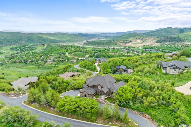 4159 Moose Hollow Rd, Park City, UT 84098 - drone / aerial view featuring a mountain view