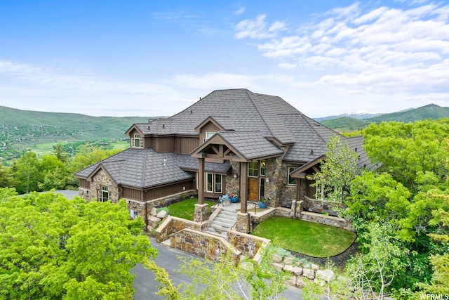 4159 Moose Hollow Rd, Park City, UT 84098 - view of front of home with a mountain view