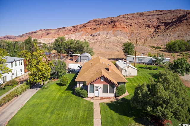 195 E 200 N, Moab, UT 84532 - view from above of property with a mountain backdrop