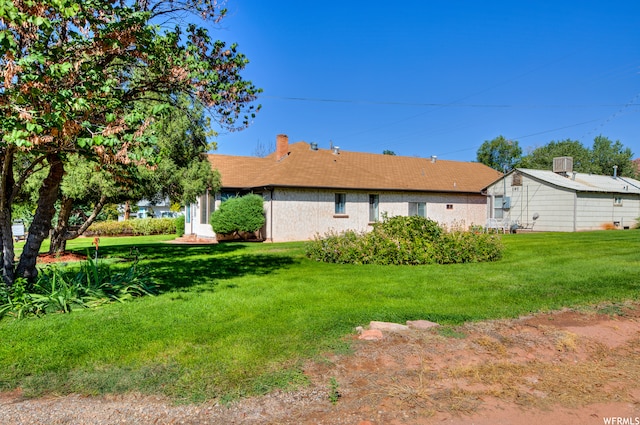 195 E 200 N, Moab, UT 84532 - back of property featuring a yard and a chimney