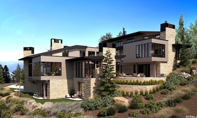 7932 Red Tail Ct, Park City, UT 84060 - back of house with a patio area