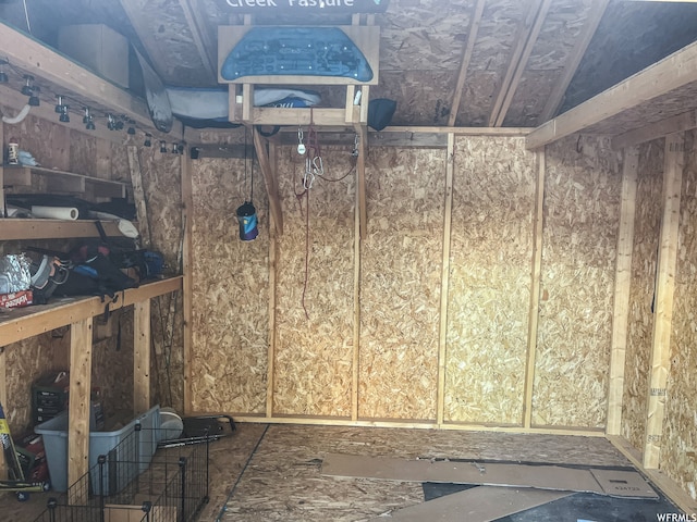 view of storage area
