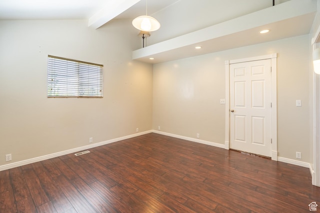 49 E 400 S, Monticello, UT 84535 - spare room featuring wood-type flooring, baseboards, and recessed lighting