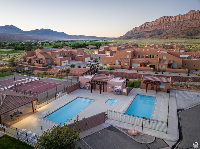 3862 Desert Willow Cir Unit 9-A1, Moab, UT 84532 - view of pool featuring a mountain view