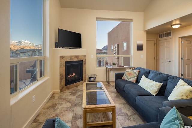 3862 Desert Willow Cir Unit 9-A1, Moab, UT 84532 - living room featuring a fireplace
