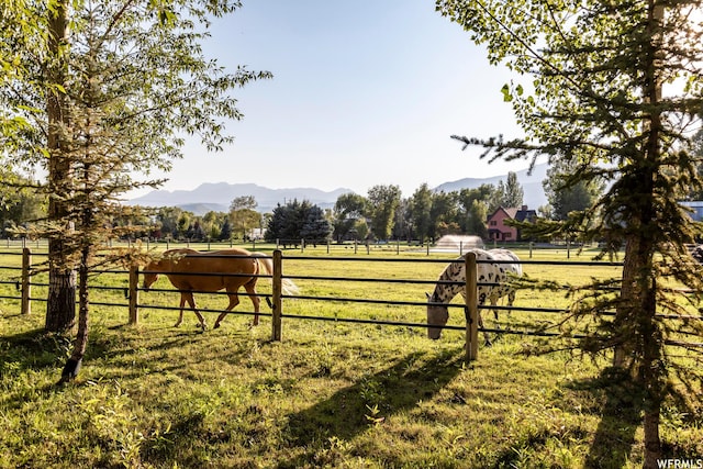 2085 W Midway Ln, Heber City, UT 84032 - view of yard featuring a mountain view, fence, and a rural view