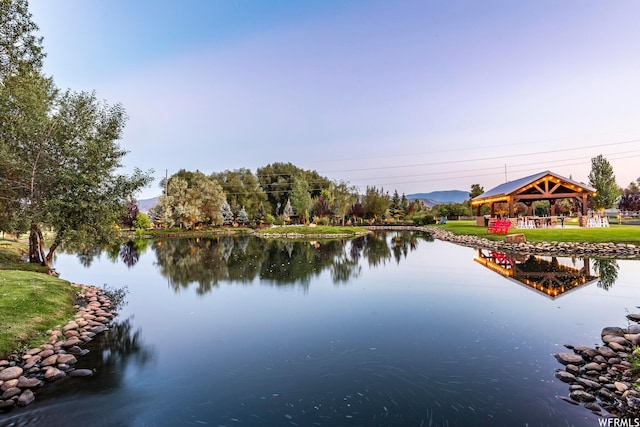 2085 W Midway Ln, Heber City, UT 84032 - property view of water with a gazebo