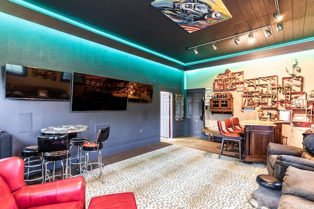 2085 W Midway Ln, Heber City, UT 84032 - carpeted living area with track lighting