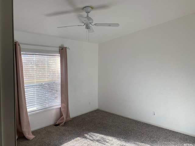 33258 W 8375 S, Fruitland, UT 84027 - carpeted spare room with ceiling fan, baseboards, and a wealth of natural light