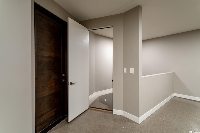 854 W Tawgoo Ct, Ivins, UT 84738 - corridor with baseboards and speckled floor