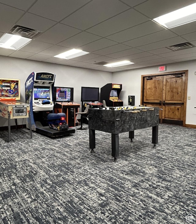 2653 Canyons Resort Dr Unit 126, Park City, UT 84098 - rec room featuring carpet flooring and a drop ceiling