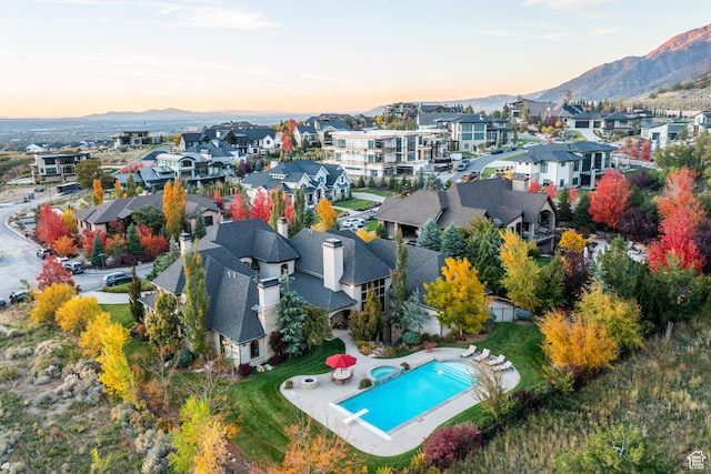 3626 E Granite Bench Ln S, Sandy, UT 84092 - view of aerial view at dusk