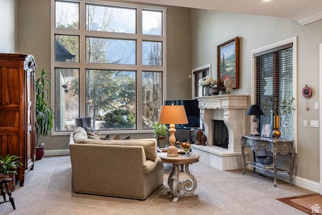 3626 E Granite Bench Ln S, Sandy, UT 84092 - view of carpeted living room