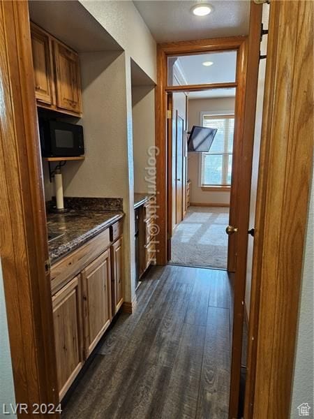 223 Hunter Ridge Rd Unit A202, Brian Head, UT 84719 - hallway with dark wood-type flooring