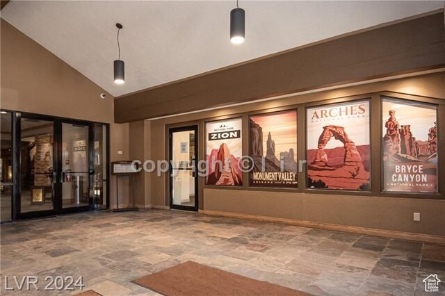 223 Hunter Ridge Rd Unit A202, Brian Head, UT 84719 - cinema room with high vaulted ceiling