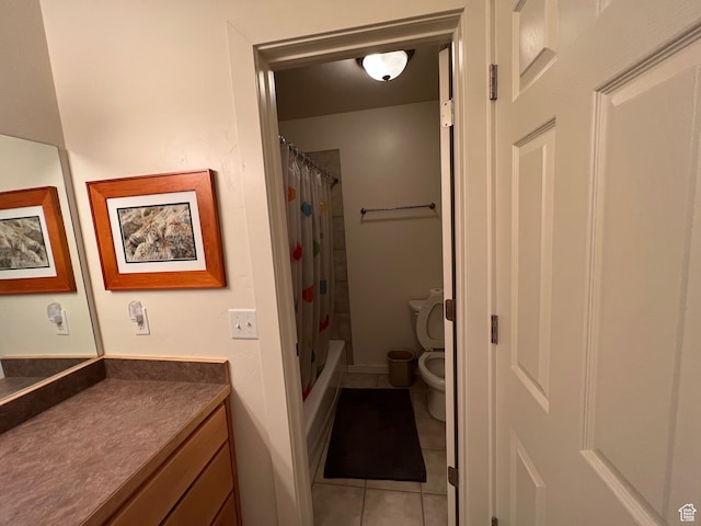 3764 Prickly Pear Cir Unit 2-A8, Moab, UT 84532 - full bathroom featuring vanity, tile patterned floors, toilet, and shower / bath combo