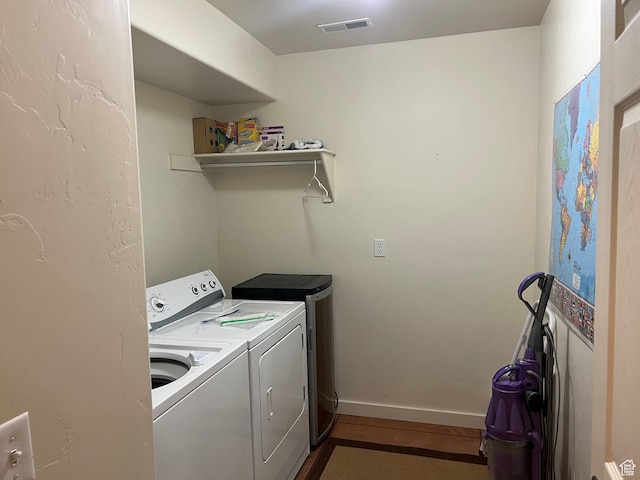 3764 Prickly Pear Cir Unit 2-A8, Moab, UT 84532 - laundry area featuring separate washer and dryer and wood-type flooring