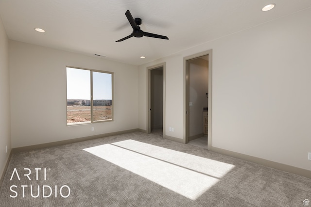 3209 S Dyami Vw Unit 11, Hurricane, UT 84737 - unfurnished bedroom with light carpet and ceiling fan