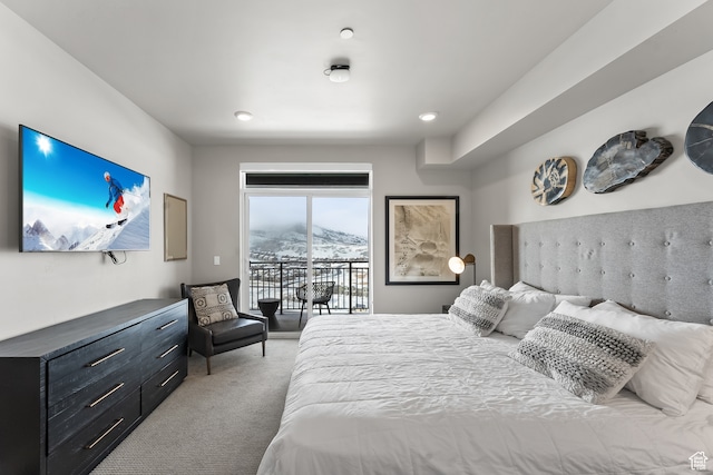 909 W Peace Tree Trl Unit 507, Heber City, UT 84032 - carpeted bedroom with access to outside and a mountain view
