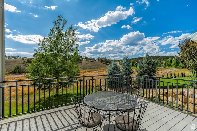 380 S Lindsay Spring Rd, Heber City, UT 84032 - wooden terrace featuring a rural view