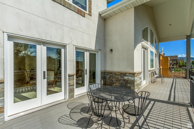 380 S Lindsay Spring Rd, Heber City, UT 84032 - deck with french doors