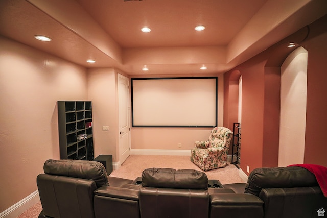 836 E St James Ln, St George, UT 84790 - home theater room with light carpet